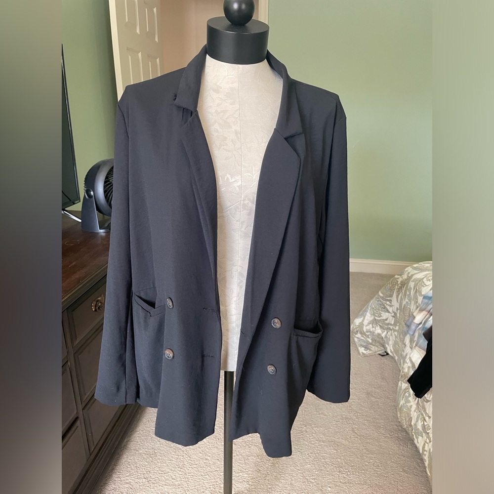 Design Lab basic black blazer.  NWOT
